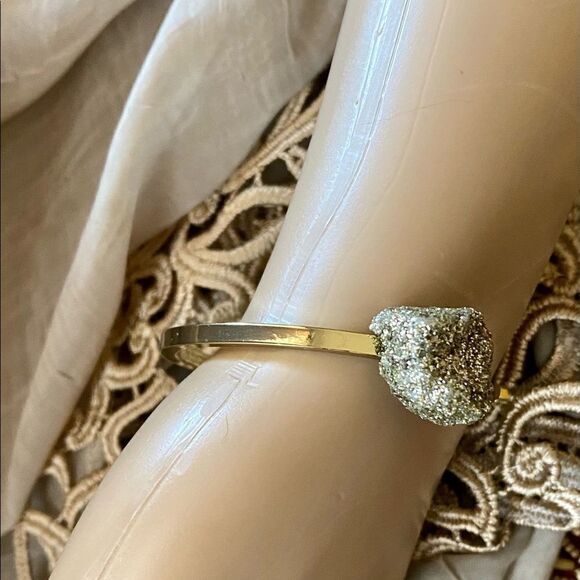 CONCERTO No.1 Pyrite (Fools Gold) handmade bangle - Picture 3 of 5